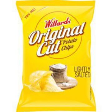 WILLARDS CHIPS S/CUT LIGHTLY SALTED  125g