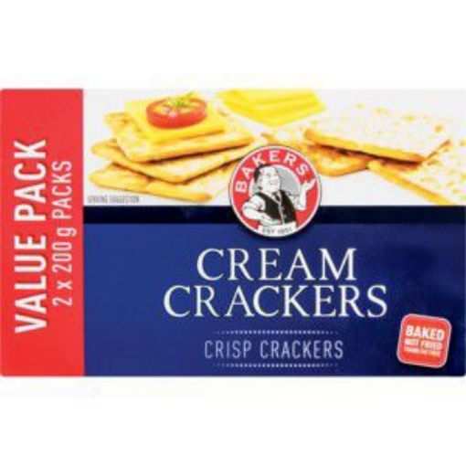 BAKERS CREAM CRACKERS VALUE PACKS  400g