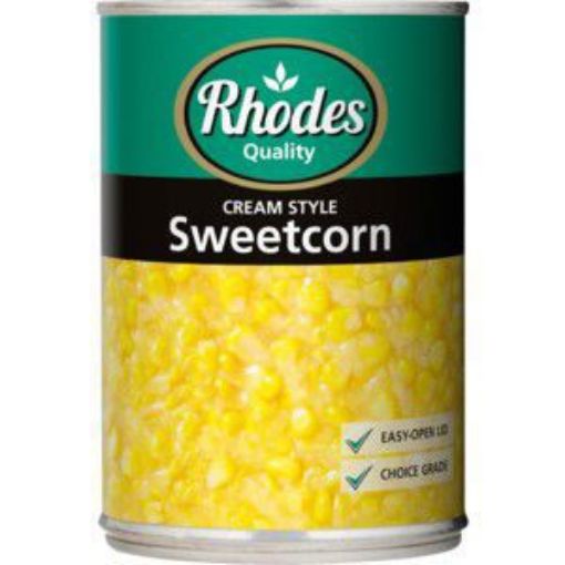 RHODES CREAM STYLE SWEETCORN  410g