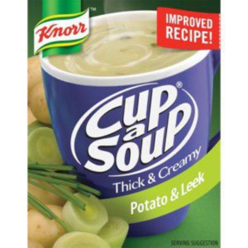 KNORR CUP A SOUP THICK POTATO LEEK  10 x 96g