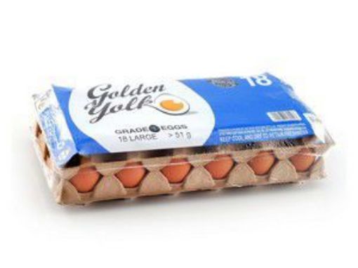 GOLDEN YOLK EGGS LARGE  18`s