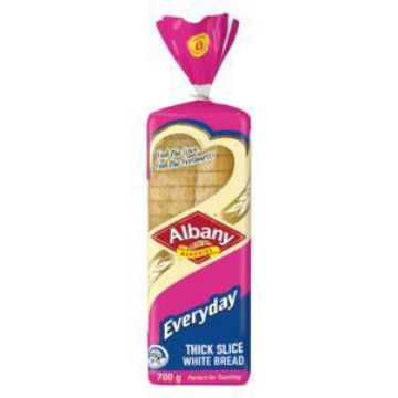 ALBANY EVERYDAY WHITE TOASTER THICK SLICE  700g