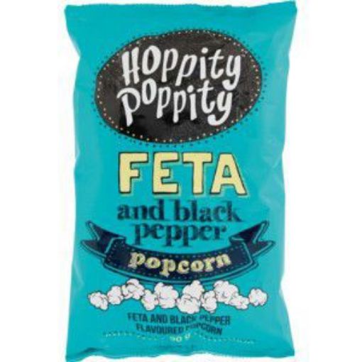 HOPPITY POPPITY FETA& BLACK PEPPER POPCORN  90g