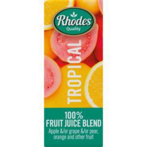 RHODES FRUIT JUICE TROPICAL 100% BLEND  200ml