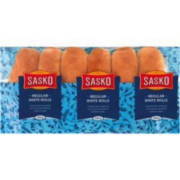 SASKO SAM HOTDOG ROLLS  6`s