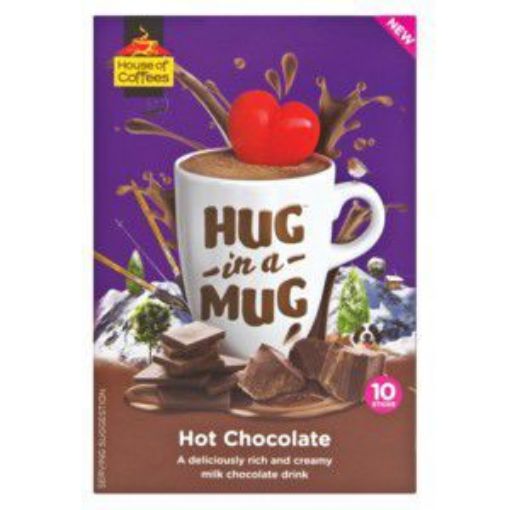 HOUSE OF COFFEES HUG IN A MUG HAZELNUT CAPPUCCINO 10X  10 x 24g