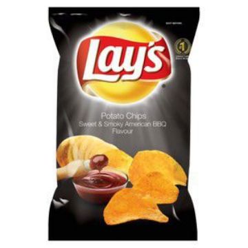 SIMBA LAYS PKT SWEET SMOKEY AMERICAN BBQ  36g