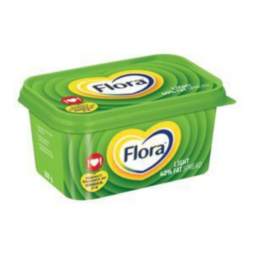 FLORA MARGARINE LIGHT 40% FAT SPREAD TUB  500g