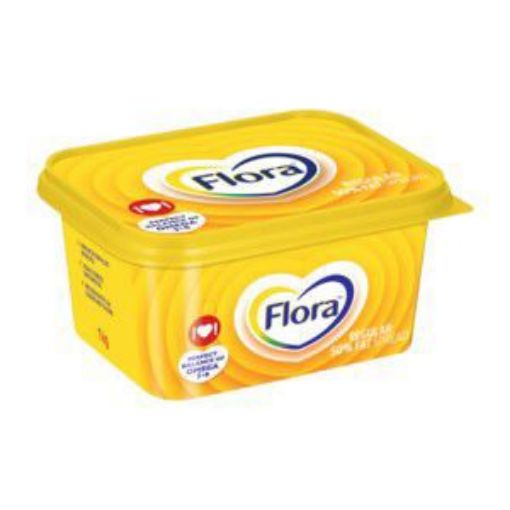 FLORA MARGARINE REGULAR 50% FAT SPREAD  1kg