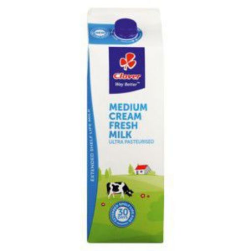 CLOVER MILK MEDIUM CREAM FRESH MILK ULT PAS  2lt