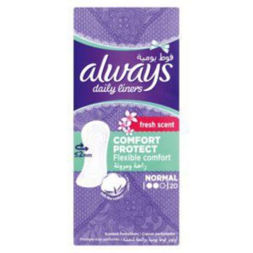 ALWAYS PANTY LINERS NORMAL FRESH SCENT  20`s