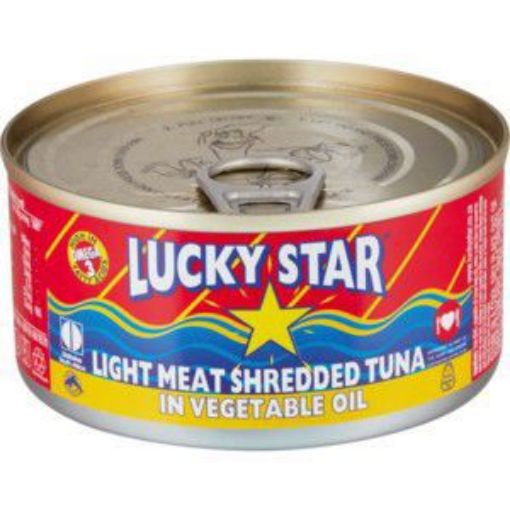 LUCKY STAR SHREDDED TUNA IN VEGETABLE OIL  170g