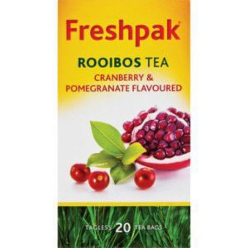 FRESHPAK TAGLESS TEABAGS POMEGRANATE & CRANBERRY  20`s