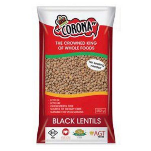 CORONA WHOLE BROWN LENTILS  500g