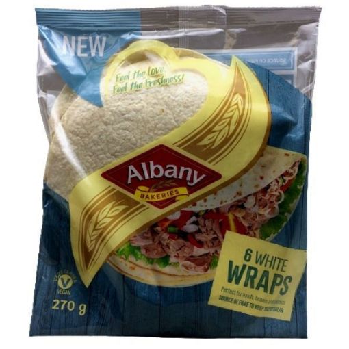 Picture of ALBANY WRAPS WHITE 270G  6`s
