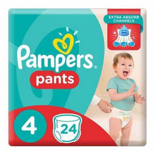 Picture of PAMPERS ACTIVE BABY PANTS C/P MAXI SIZE 4  24`s