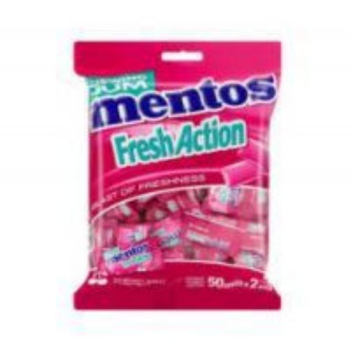 Picture of MENTOS CHEWING GUM FRESH ACTION CHERRY MINT 50PCE