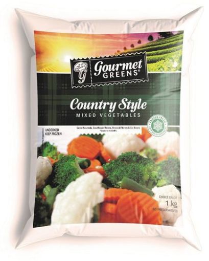 Picture of GOURMET GREENS COUNTRY MIX VEG  1kg