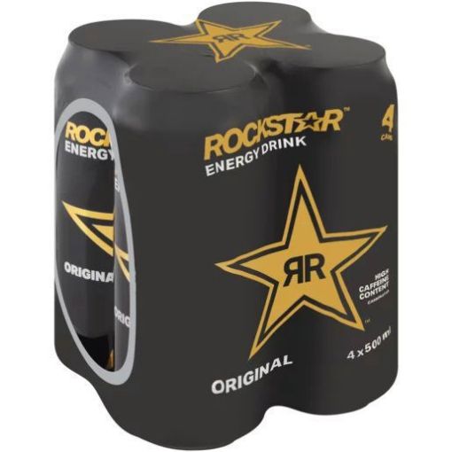 Picture of ROCKSTAR ENERGY DRINK ORIGINAL 500ml x 4