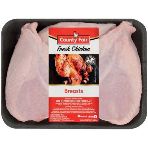 Picture of COUNTY FAIR FRS CHICKEN BREAST  P/Kg