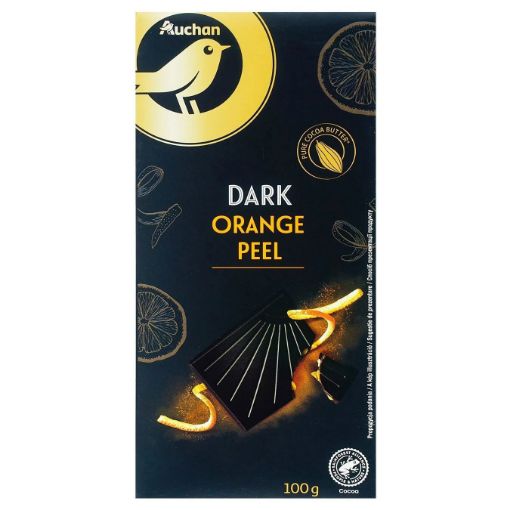 Picture of AUCHAN DARK ORANGE CHOCOLATE  100g