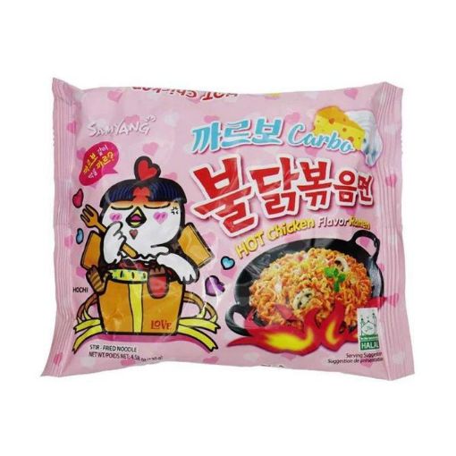 Picture of SAMYANG HOT CHICKEN CARBO PINK PKT  130g