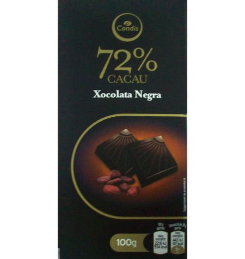 Picture of CONDIS CHOCOLATE DARK CHOCOLATE 72  100g