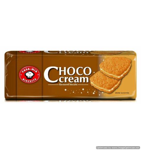 Picture of CASA MIA DODGER CHOCOLATE CREAM BISCUITS  100g