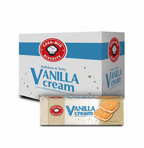 Picture of CASA MIA DODGER VANILLA CREAM BISCUITS  100g