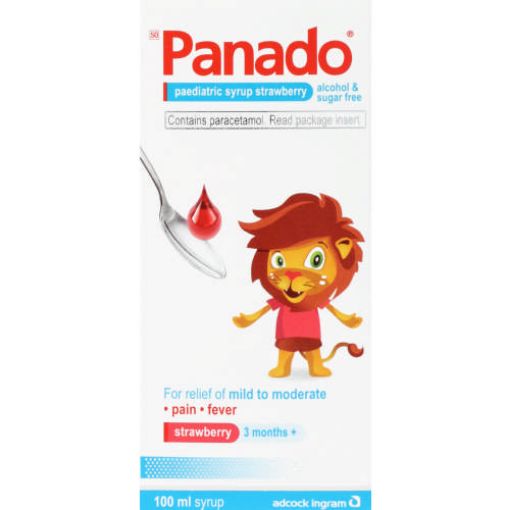 Picture of PANADO PAEDIATRIC SYRUP STRAWBERRY  100ml