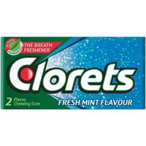 Picture of CLORETS FRESH MINT 2PIECE GUM 162g