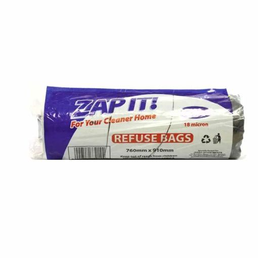 Picture of ZAP IT REFUSE BAGS 750X910MM 18MIC