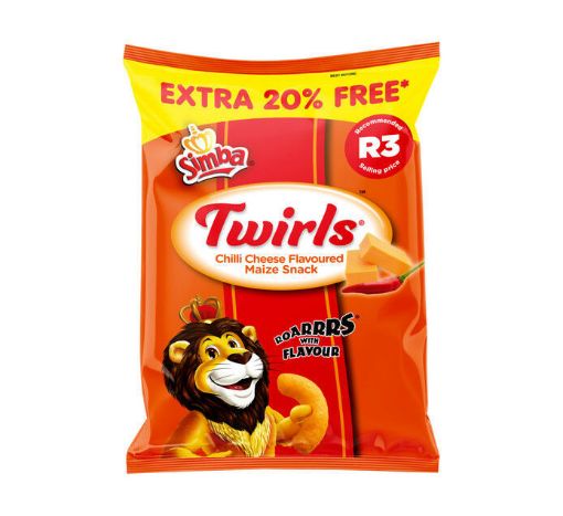 Picture of SIMBA TWIRLS CHILLI CHEESE 54g