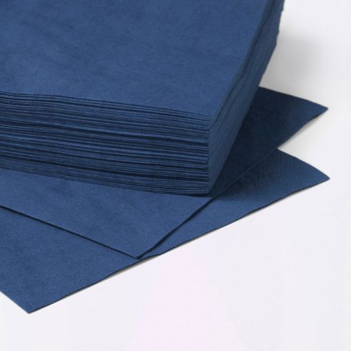 Picture of SOLID MIDNIGHT BLUE SERVIETTES 20`s