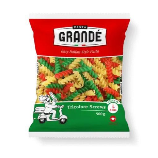 Picture of PASTA GRANDE TRICOLORE SCREWS  500g