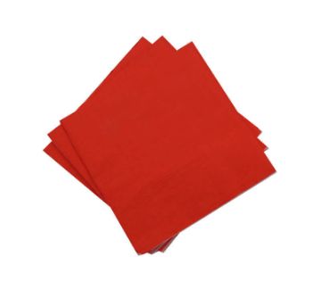Picture of SOLID BRIGHT RED SERVIETTES 20`s