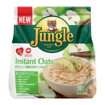 Picture of JUNGLE OATS INSTANT POUCH APPLE & CINNAMON 750g