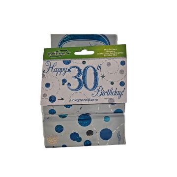 Picture of 18 INCH FOIL MARBLE BLUE 30TH