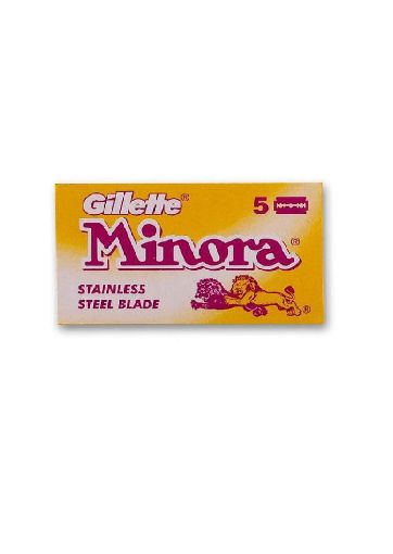 Picture of GILLETTE MINORA STAINLESS STEEL BLADE  5`S