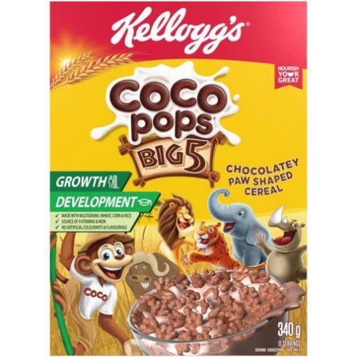 Picture of KELLOGGS COCO POPS BIG 5 PAWS  340g