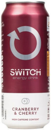 Picture of SWITCH ENERGY DRINK CRANBERRY & CHERRY  500ml