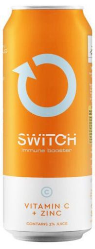 Picture of SWITCH ENERGY DRINK VITAMIN C ORANGE  500ml