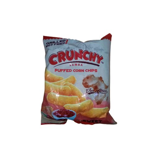 Picture of CRUNCHY SAMBA PUFFED CORN CHIPS SWEET CHILLI  12 x 50g x 12