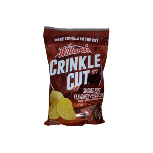Picture of WILLARDS CHIPS C\CUT  SMOKE BEEF  120g