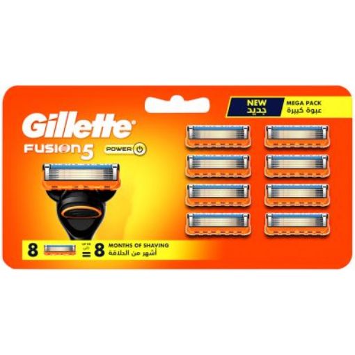 Picture of GILLETTE FUSION POWER BLADES  8`s