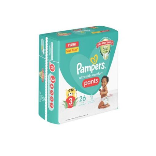 Picture of PAMPERS ACTIVE BABY PANTS C/P MIDI SIZE 3  26`s