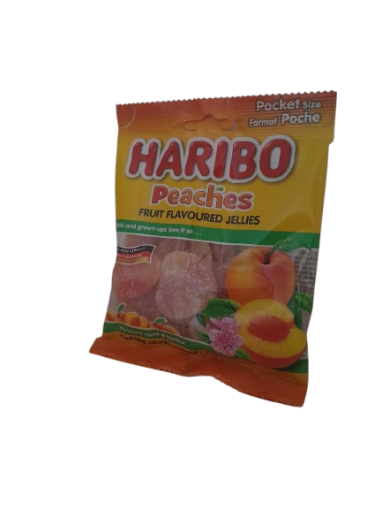Picture of HARIBO PEACHES GUMS  80g