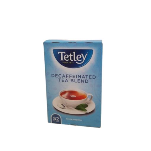 Picture of TETLEYS BIG TEA BLACK TEABAGS DECAFFINATED 52`S  130g