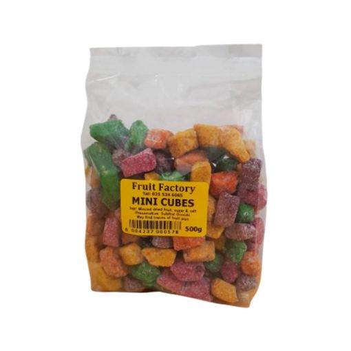 Picture of FRUIT FACTORY FRUIT CUBES MINI  500g