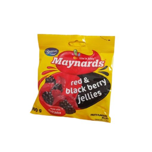 Picture of BEACON MAYNARDS RED BLACK BERRY JELLIES  100g